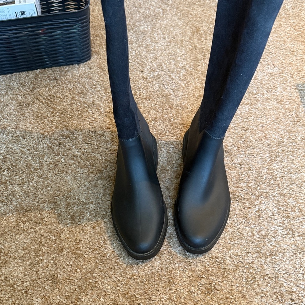 Melissa Tall Flocked Rain Boots - Picture 12 of 15